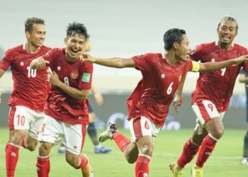 Empat Pemain Timnas Indonesia Merayakan Gol di Piala AFF 2020