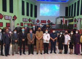 Badan Pengurus Wilayah BAMAG LKKI Provinsi Jambi berfoto bersama Pemkot Jambi dan BPD BAMAG LKII Kota Jambi. (ist)