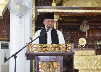 Wakil Gubernur Jambi, Drs.H.Abdullah Sani,M.Pd.I saat memberi kata sambutan (foto: Juan)