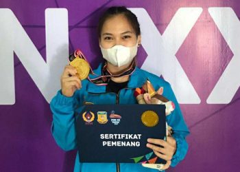 Juliana Klarisa, atlet angkat besi Jambi peraih medali emas di PON Papua (foto :Ist)