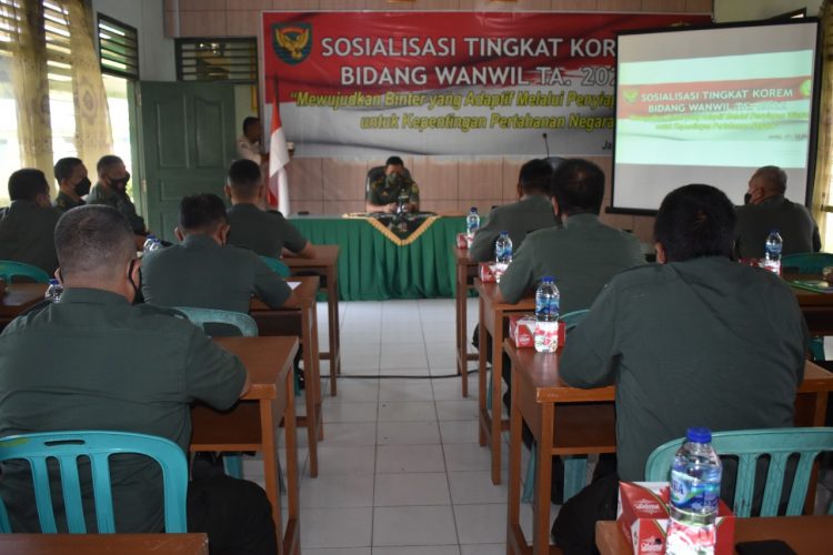 Sosialisasi Bidang Perlawanan Wilayah  (foto: wan)