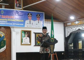 Sani pada Halal Bihalal bersama Pemerintah Kabupaten Batanghari (foto: Ist)