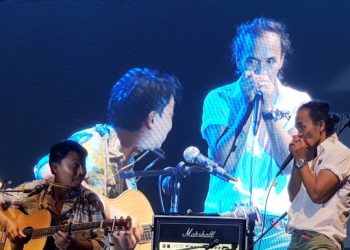 Kaka Slank saat tampil di Bali Blues Rockin Festival di Sanur, Bali - RFH (foto: ist)