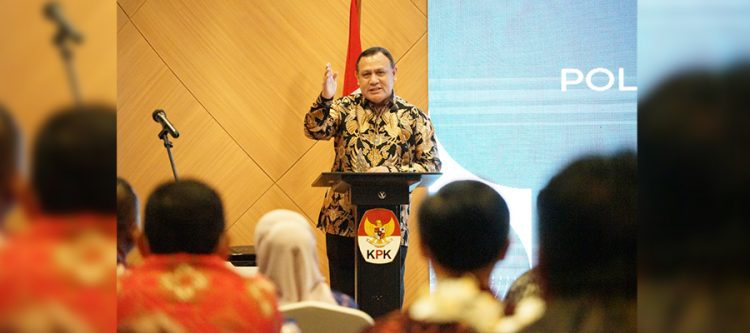 Ketua KPK Firli dalam kegiatan Politik Cerdas Berintegritas (PCB) Terpadu 2022 (foto: Dok KPK RI)