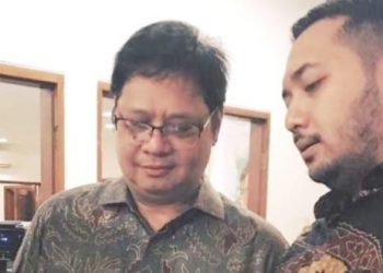 Pinto Jayanegara bersama Airlangga Hertanto (foto: ist)