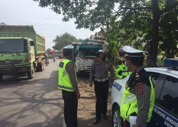 Ditlantas Polda Jambi dan Satlantas Jajaran Polres terus melalukan penertiban kendaraan truk batubara (foto: Ist)