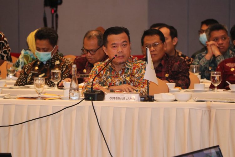 Al Haris pada Rakor Gubenur Se Sumatera Tahun 2022 di Hotel The Premiere Pekanbaru Provinsi Riau, Kamis (30/06/2022) - Foto: Ist