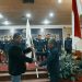 Penyerahan Bendera Pataka oleh Ktum JMSI Teguh Santosa kepada Pengda Jambi Doddi Irawan (foto: ist)