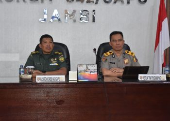 Kasiren Kolonel Inf Maskun Nafik Terima Kunjungan Tim KKDN Sespimti Polri Dikreg ke-31 Tahun 2022 (foto: Dok. Penrem 042/Gapu)