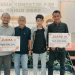 Pemenang lomba karya jurnalistik FJM bersama ketua dan sekretaris JMSI Provinsi Jambi (foto : hn)