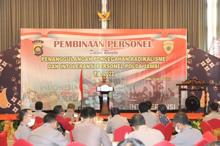 pembinaan personel Polri dalam rangka Penanggulangan dan Pencegahan Radikalisme dan Intoleransi Personel Polda (Dok Ist)