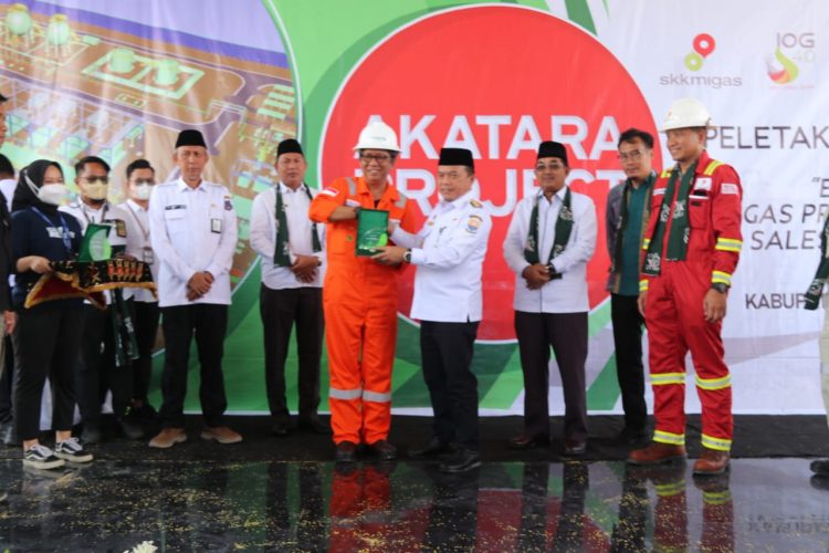 A Haris pada acara Groundbreaking Ceremony Gas Project Akatara Field KKKS Jadestone Energy (dok ist)