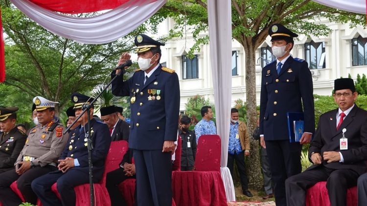 menjadi inspektur pada Upacara Hari Perhubungan Nasional Tahun 2022. (Doc Ist)