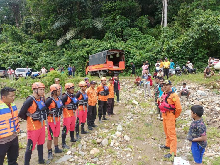 Tim Pos Basarnas Bungo persiapan Mencari Korban Tenggelam (foto:Humas Basrnas)