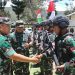 Danrem 042/Gapu Dampingi Pangdam II/Sriwijaya RI-PNG Yonif Raider 142/KJ