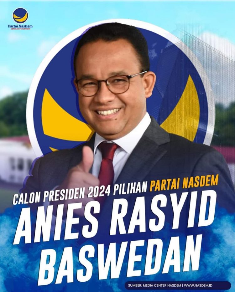 Calon Capres 2024 Anies Baswedan (Sumber Foto:Media Center Nasdem)