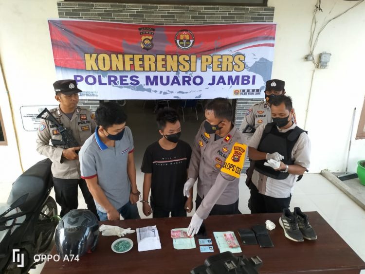 Kapolres Muaro Jambi Konfrensi Pers Bersama Tak Perampokan (Dok Ist)