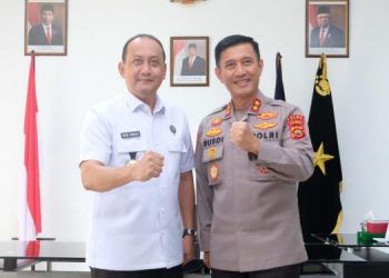 Kapolda Jambi Irjen Pol. Rusdi Hartono Foto Bersama Kepala BNN Provinsi Jambi Brigjen Pol. Wisnu Handoko (Dok Ist)