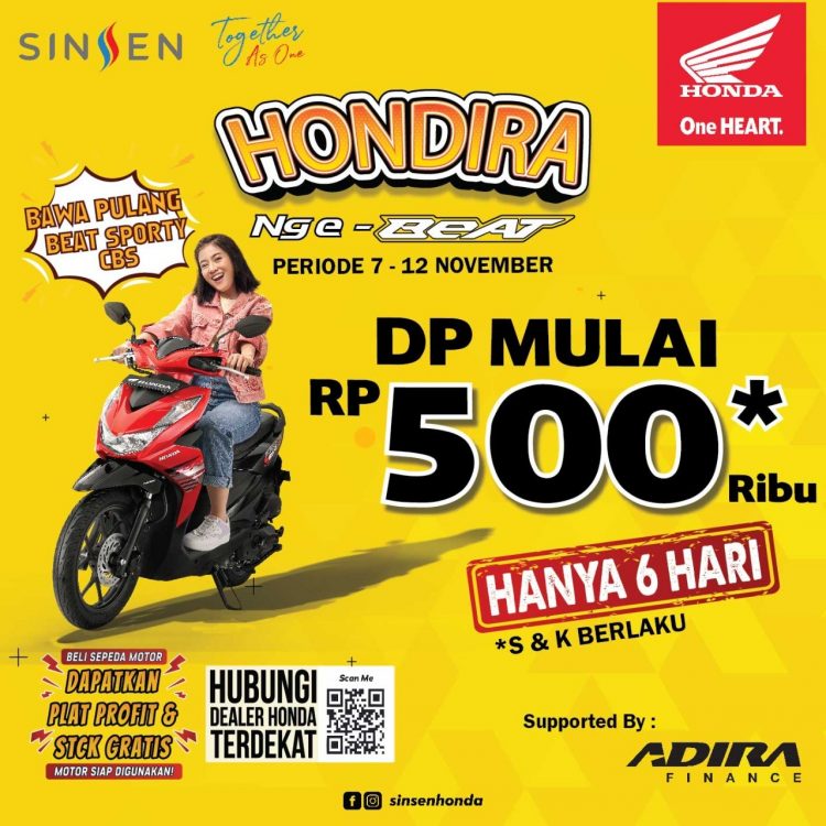 Flayer Dp 500 Ribu (Dok Humas Honda Sinsen)