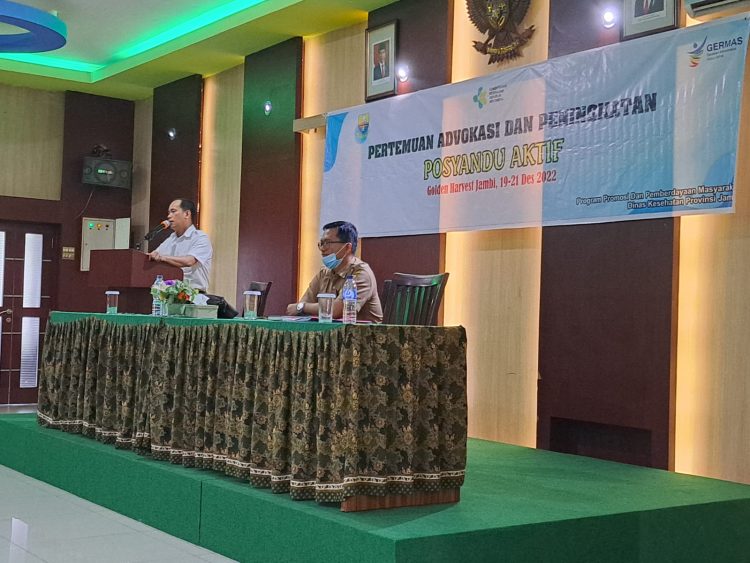 Kadis Kesehatan Prov. Jambi dr. Mhd. Fery Kusnadi, Sp.OG memberi sambutan (Dok Foto wartawan RAMNews. Id)