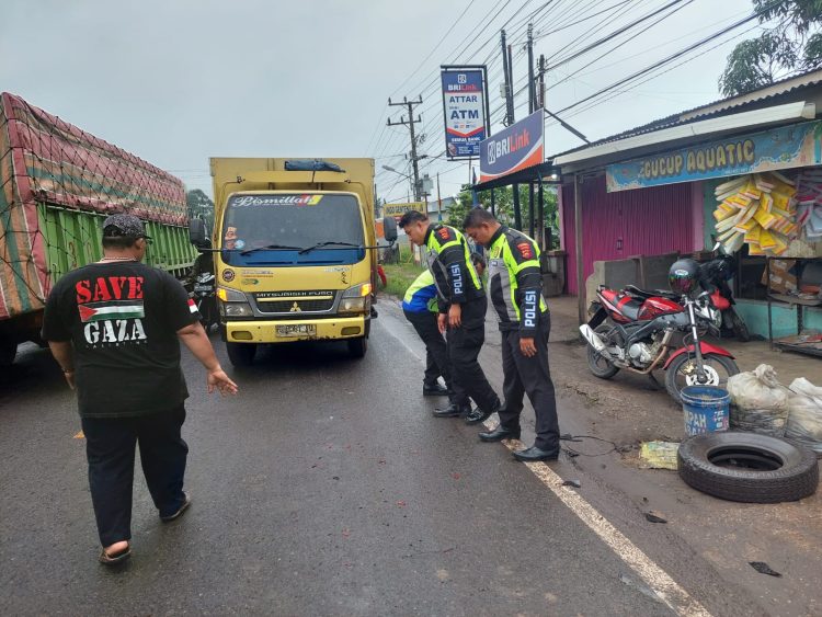 Pihak Kepolisian Oleh TKP(Dok Foto:Rky Ramnews.id.)