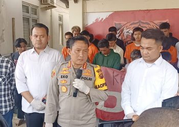 Kapolresta Jambi Kombes Pol EkoWahyudi Saat Konfrensi Pers (Dok Foto Agt Ramnews.id)