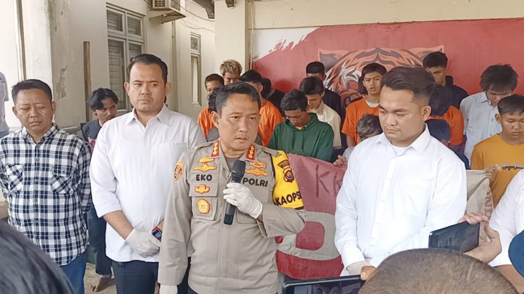 Kapolresta Jambi Kombes Pol EkoWahyudi Saat Konfrensi Pers (Dok Foto Agt Ramnews.id)