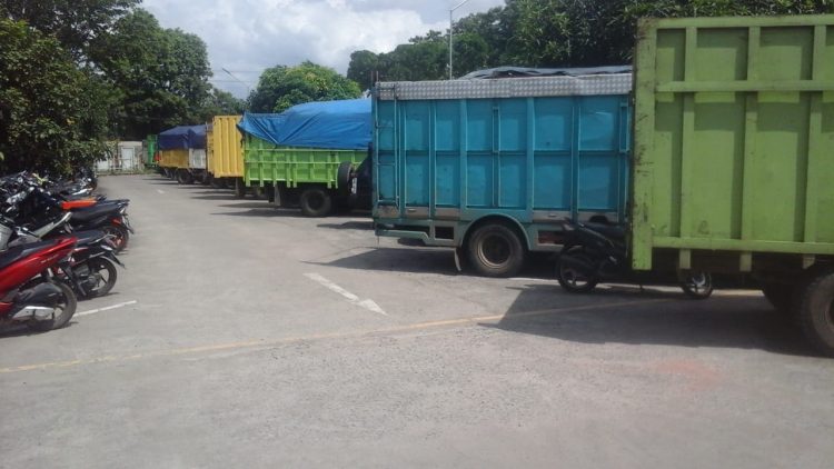 Tampak Bejejer Truck Batubara Disita Polda Jambi (Dok Foto:Agt Ramnews.id)