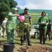 Kegiatan Bakti Sosial penghijauan dengan menaman pohon (Dok. Penrem 042/Gapu)