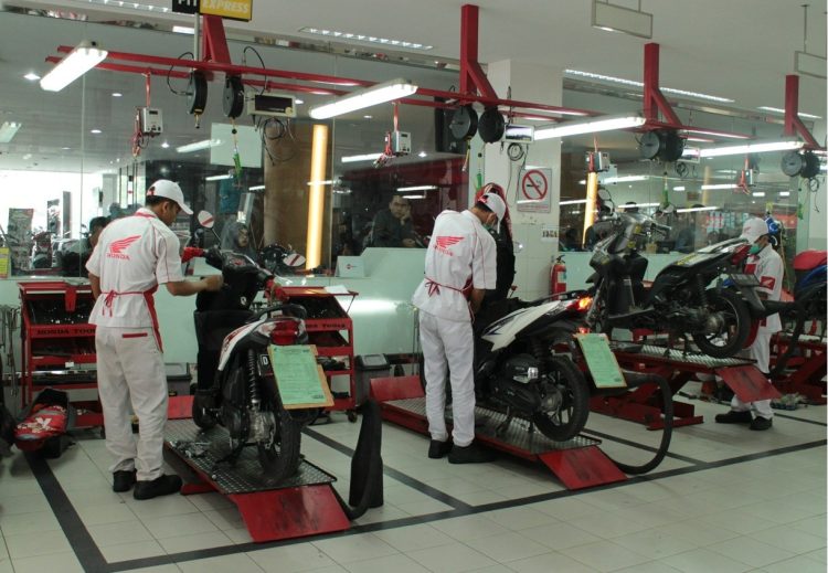 Tampak Bengkel Sinsen Honda Jambi (Dok Foto:Ajeng Humas Sinsen Jambi)