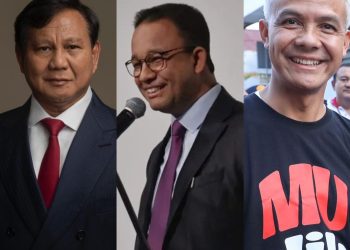 Tiga Calon Presiden menuju Pilpres 2024 (Dok Foto:Red)