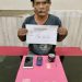 Tampak Pelaku Dan Barang Bukti narkotika (Dok foto:Humas Polresta Jambi)
