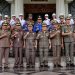 Pj Bupati Muaro Jambi Mengikuti Upacara HUT Satpol PP dan Damkar Tingkat Provinsi Jambi di lapangan kantor gubernur provinsi jambi. Senin (13/3/2023). (Dok.Kominfo)