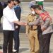 Kapolda bersama Gubernur Jambi Sambut Kedatangan Presiden RI Joko Widodo (Dok Foto:Humas Polda Jambi)