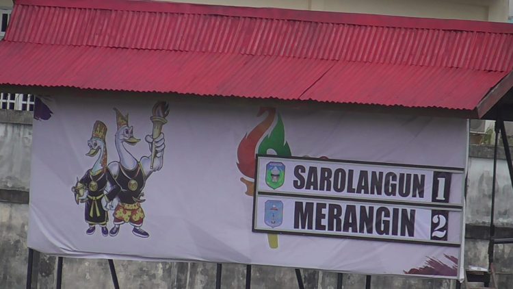 Papan Skor Merangin Vs Sarolangun (Dok Foto:Rfo)