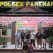 Polsek Pamenang Merangin Bersama Pelaku Pecurian Motor (Dok Foto:Humas Polsek Pamenang Merangin)