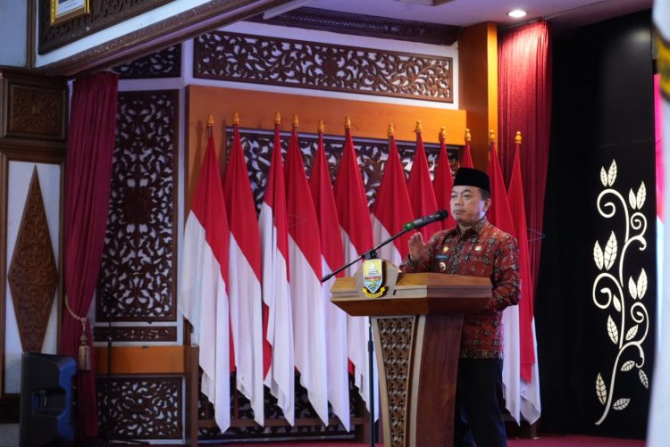 Gubernur Jambi Al Haris Beri Sambutan di acara  FKDM (Dok Foto:Kominfo Jambi)