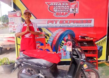 Layanan PIT Express di Dealer Honda Tunas Dwipa Matra (TDM) Bangko.(Dok FotoAjeng Humas)