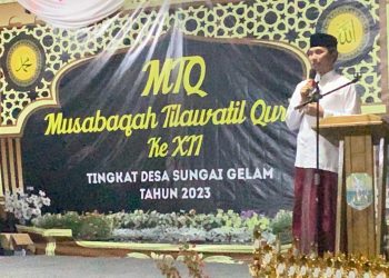 Edi Purwanto Beri Sambutan Hadiri MTQ Sungai Gelam Muara Jambi (Dok Foto:*/red)