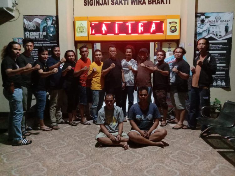 Tampak Pelaku Oknum Wartawan Ditangkap (Dok Foto:Rfo)