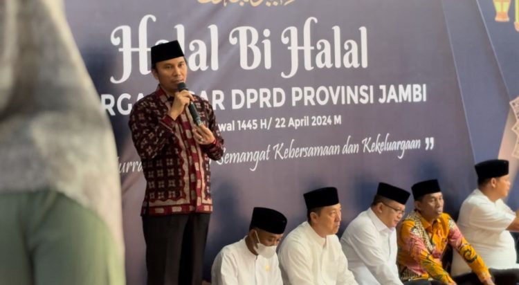 Ketua DPRD Provinsi Jambi Edi Purwanto beri Sambutan (Dok foto:Humas Sekretariat DPRD Jambi)