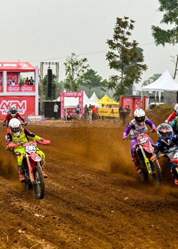 kompetisi Kejuaraan Nasional (Kejurnas) Motocross Grasstrack 2024 kelas MX2 (Dok Foto:Humas AHM)