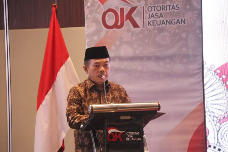 Gubernur Jambi Al Haris saat beri sambutan di OJK (Dok foto:*)
