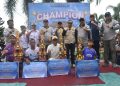 Kadispora Provinsi jambi Foto Bersama para pemenang perahu Tradisional (Do Fot0:*)