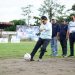 Gubenur Jambi Al Haris Menendang Bola Saat Meresmikan Gubenur Cup 2025 (Dok Foto:Kominfo Jambi)