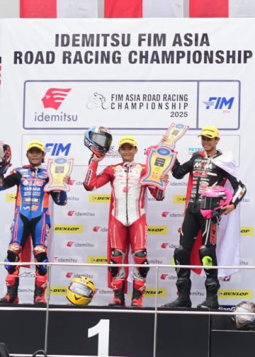 Pebalap Astra Honda Racing Team (AHRT) Naik Podium (Dok Foto:Humas Sinsen)