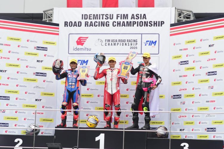 Pebalap Astra Honda Racing Team (AHRT) Naik Podium (Dok Foto:Humas Sinsen)
