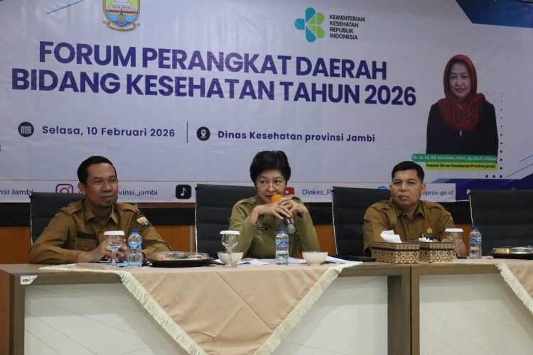 Kadinkes Provinsi Jambi Ike Silviana Saat beri Sambutan (Dok Foto:Chr)