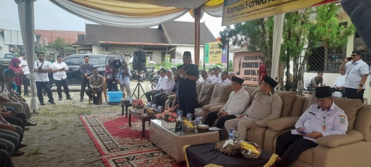 Wali Kota Jambi Maulana Saat Beri sambutan di acara Reses Ketua DPRD Kota Jambi (Dok Foto:*/red)